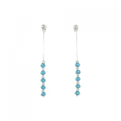 K18WG/750WG トパーズ ピアス 0.608CT