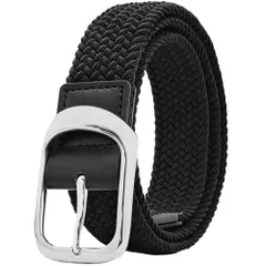 ★即日発送★Ihaivoc ベルト メンズ メッシュベルト 編み込み ゴム ゴルフ カジュアル フリーサイズ 伸縮 伸びる 穴なし 大きいサイズ ビジネス ストレッチ 紳士