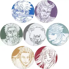 【中古】バッジ・ピンズ 全7種セット 「MAPPA×TSUTAYA 劇場版大ヒット記念 呪術廻戦 miniアニメ原画展 Vol.0 ベルベッド缶バッジ」