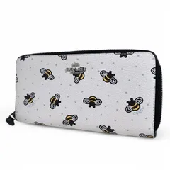 極美品 COACH コーチ 長財布 ディズニー ハチ ハニービー くまのプーさん ロングウォレット ラウンドファスナー