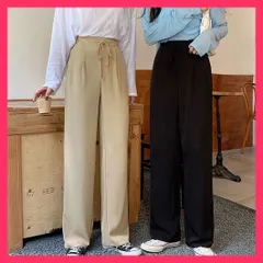 【スタッフおすすめ！】 ストレートパンツ 美脚 セミワイドパンツ 着やせ ボトムス/スラックス パンツ/無地イージーパンツ レディース ハイウエスト スーツパンツ おすすめ おしゃれ　かわいい　人気 2YUEYH-009