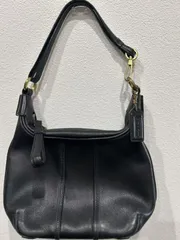 中古美品正規品 コーチ ワンショルダー ショルダーバッグ ブラック