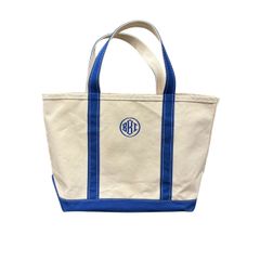 00s ビンテージ L.L.BEAN コットン キャンバス ボードアンド トートバック ベージュ ブルー M 刺繍入り 00年代 vintage ヴィンテージ ビーントート