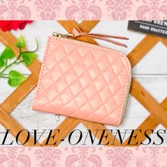 ❤【超可愛い♪】【シンプルで便利♪】大人可愛い総本革Ｌ字ファスナーミニ財布♪桜色 ベビーピンク キルティング レザー 薄い 軽い コンパクト 買い物が楽になる♪