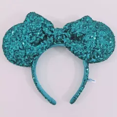 【中古】アクセサリー(非金属) ミニー(スパンコール/ライトブルー) カチューシャ 「ディズニー」 東京ディズニーリゾート限定