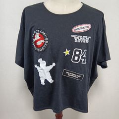 GHOSTBUSTERS ゴーストバスターズ　Tシャツ ユルダボ　ブラック