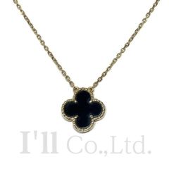 Van Cleef & Arpels　ヴァンクリーフ＆アーペル　ヴィンテージ　アルハンブラ　ネックレス　VCARA45800　750YG　オニキス　ブランドジュエリー　ペンダント　K18YG　Au750　750イエローゴールド　18金【71929】