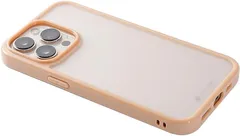 未使用品 ディーフ iPhone2021 6.1inch 3眼 ハーフマットガラス＆TPU複合素材ケース  ベージュ DCS-IPEL21M3BE【送料無料】【メール便でお送りします】代引き不可のサムネイル