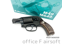 マルシン S&W M49 ブラックヘビーウェイト 木目調プラサービスグリップ Xカートリッジ ガスガン