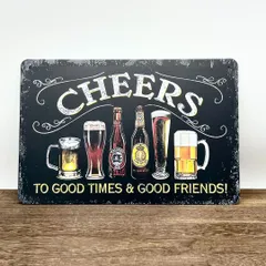 S009 ブリキ看板 プレート インテリア おしゃれ 壁掛け 雑貨 壁面飾り