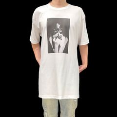オリジナル ビッグ Tシャツ ゴシック バニーマスク バットガール キャットウーマン FUCKYOU中指 ボンテージ フェティッシュ 白 ホワイト 2XL(3L) 3XL(4L) 4XL(5L) 5XL(6L) オーバーサイズ メンズ レディース ユニセックス