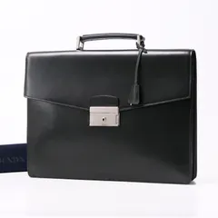 PRADA プラダ ブリーフケース サフィアーノレザー 書類かばん イタリア製 ブランド古着【中古】20241107/RA1912