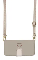 Galaxy S23 SC-51D SCG19 ケース 手帳型 ギャラクシーS23 スマホケース スマホショルダー レザー ストラップ 犬 イヌ かわいい 肉球 かわいい  調節可能 130cm  カラー01