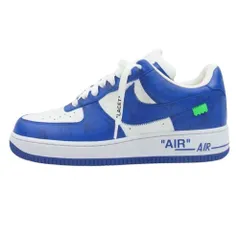 NIKE ナイキ スニーカー MS 0232 LOUIS VUITTON ルイヴィトン エアフォース モノグラム レザー ローカット スニーカー ブルー ホワイト系 ブルー系 7.5【中古】のサムネイル