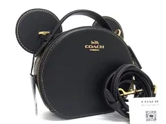 ■新品■未使用■ COACH コーチ CM194 ディズニーコラボ ミッキー レザー 2WAY ショルダー ハンドバッグ ブラック系 BF8108