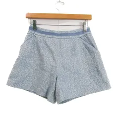 ミッシュマッシュ ショートパンツ ボトムス ジャガード 日本製 レディース 36サイズ 水色 MISCH MASCH 【中古】
