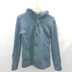 ◇ ⊇ BEAUTY＆YOUTH ビューティ＆ユース UNITED ARROWS コットン100％ 長袖 パーカー サイズL ブルー系 メンズ E  【1412260025829】