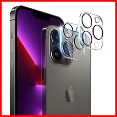 【数量限定】簡単貼り付け ゼロ気泡 指紋・汚れ防止 高透過率 飛散防止 耐衝撃 レンズフィルム iPhone13ProMax / / 13Pro iPhone iPhone 対応 対応 】 9H強度 日本硝子素材 【 露出オーバー防止 黒縁取り 保護カバー レ