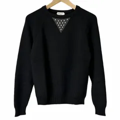 サンローラン パリ SAINT LAURENT PARIS 14AW スタッズ ニット セーター イタリア製 黒 ブラック XS 357058　 メンズのサムネイル