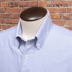 GUY ROVER/Mサイズ/イタリア製シャツ VENICE 綿 オックスフォード 無地 ボタンダウン 長袖 FORTELA 新品/青/ブルー/kc363/