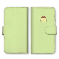 Galaxy A7 SM-A750C  ケース 手帳型 ギャラクシーA7 スマホケース 携帯ケース プリン ぷりん スイーツ デザート 食べ物 韓国 シンプル 可愛い シュール 面白い イラスト カラー03