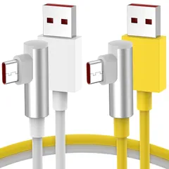 120W USB Type-C ケーブル L字型 対応Xiaomi 充電ケーブル 1M2本 6A急速充電 ターボチャージ対応Xiaomi 14 13T 12T Pro ultra/Redmi Note 13 11pro/Pad 6 Mi 14 11 Lit 1