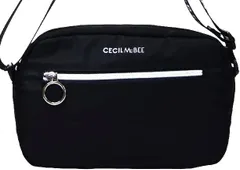 【セシルマクビー】ショルダーバッグ（ﾌﾞﾗｯｸ／ﾎﾜｲﾄ）【確定】  M143