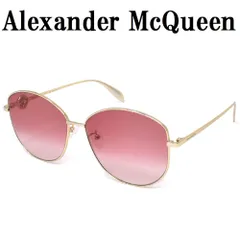 アレキサンダー マックイーン Alexander McQueen AM0288S 004 サングラス アジアンフィット UVカット 紫外線カット レディース レッド ゴールドのサムネイル