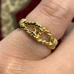 750 18金 ロープリング 4.8g 約12.5号