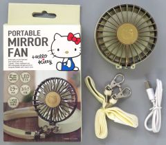 【中古】ハンディファン(USB扇風機) ハローキティ ポータブルミラーファン 「サンリオキャラクターズ」