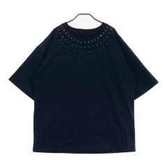 美品】23年モデル モンクレール 高級ラインストーン Tシャツ ブラック