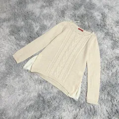 【良品】Apuweiser-riche  アプワイザーリッシェ ニット【1】ゆるふわ  フェミニン  レディース  イエロー系  黄色  【送料無料】　毛 混