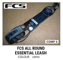 FCS COMP Leash 6ft　CAMO