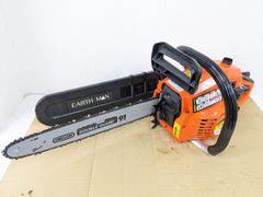 EARTH MAN  エンジンチェーンソー 400mm  CSE-370EA  ジャンク品