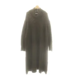 パドカレ pas de calais タートルネックニットワンピース ウール 36 ダークブラウン /DO ■OSのサムネイル
