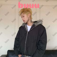 正規品】短丈 ファー fur foodie jacket opium y2k - メルカリ