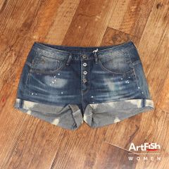 G-STAR RAW/29インチ/デニムショートパンツ D02566-8069  ロールアップ ジースターロウ 新品/青/ブルー/ky629/