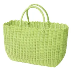 ☆ ライム ☆ PPバッグ ジャンボサイズ かごバッグ カゴバッグ レジャーバッグ 大容量 ランチバッグ ランチバック レジャーバック かごバック カゴバック PPバッグ PPバック エコバッグ エコバック バスケット 買い物かご 買い物カゴ