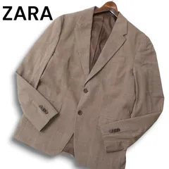 ZARA ザラ マン【現行タグ】 通年 総裏★ チェック テーラード ジャケット ブレザー Sz.52 メンズ 大きいサイズ