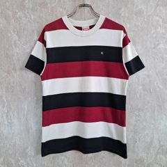 XLARGE エクストララージ 日本製 ロゴ刺繍 ボーダー レッド 赤 ブラック 黒 アイボリー M Tシャツ
