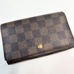 ルイヴィトン N63067ダミエポルトフォイユアレクサンドラ 三つ折り財布