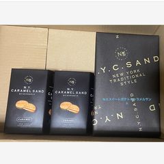 N.Y.キャラメルサンド8個入りとパリバターショコラ8個入り