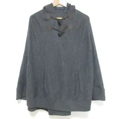 【極美品 カシミヤ100%】ポロラルフローレン　ポンチョ　ケープ　グレー　L 極美品 カシミヤ100%】ポロラルフローレン ポンチョ ケープ