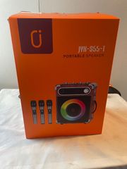 JYX-S55-T ポータブルPAスピーカー ワイヤレスマイク3本付 カラオケ