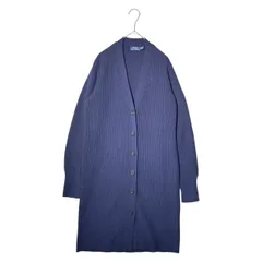 POLO RALPH LAUREN(ポロラルフローレン) Cashmere wool rib-knit long cardigan カシミア ウール リブ ニット ロング カーディガン  XS ネイビー
