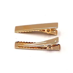 【在庫処分】パーツ ゴールド ヘアアクセサリー DIY 金具 ホビー 髪留め 業務用 ヘアピン 32mm 大人 約40個入り 子供 CLUB】ヘアクリップ (ゴールド3.2cm) 【LEISURE