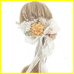 [JZOON] 髪飾り 成人式 卒業式 和装 結婚式 袴 着物 浴衣 振袖 ドライフラワー プリザーブドフラワー 花嫁