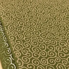 約27cm　560-486H-3B 抹茶　和柄 唐草模様  シーチング生地　布地 布 ハンドメイド