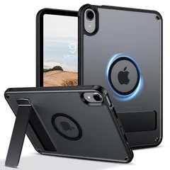 【新品】 VENINGO iPad mini7 ケース (A17 Pro 2024 第7世代) iPad mini6 ケース (2021 第6世代) 縦横スタンド マグネット 耐衝撃 半透明 黄変防止 指紋防止 MagSafe対応 マグネット搭載 薄型 マ 1