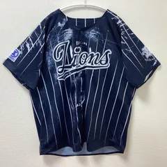 古着　美品　Lions　埼玉西部ライオンズ　相澤陽介　半袖ユニフォーム　ユニセックス　Lサイズ　ドライ　ブルー　青　ハントブルーユニホーム　ライオンズフェスティバルズ2024